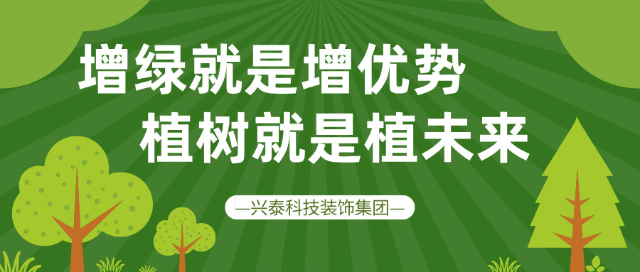 興泰科(kē)技(jì )裝(zhuāng)飾集團 | 增綠就是增優勢 植樹就是植未來